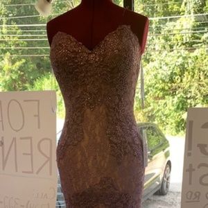 Eloquent Designer Jovani Sequins and Lace Gown